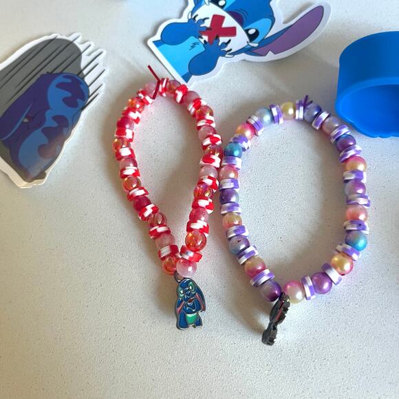 MINISO Stitch Eat Something Before Sleep Box + Keychain, bracelets & stickers - Picture 12 of 14